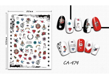 3D Nail Stickers - CA-474